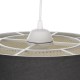 GloboStar® ALINA 203-0131 Μοντέρνο Κρεμαστό Φωτιστικό Καπέλο Μονόφωτο 1 x E27 IP20 Μαύρο & Λευκό Ύφασμα - Μ30 x Π30 x Υ93cm GloboStar® ALINA 203-0131 Μοντέρνο Κρεμαστό Φωτιστικό Καπέλο Μονόφωτο 1 x E27 IP20 Μαύρο & Λευκό Ύφασμα - Μ30 x Π30 x Υ93cm