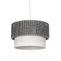 GLOBOSTAR® SISSIE 203-0139 Μοντέρνο Κρεμαστό Φωτιστικό Οροφής με Ντουί 1 x E27 AC 220-240V IP20 - Μαύρο & Λευκό - Μ30 x Π30 x Υ23cm