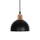 GLOBOSTAR® ΗUT 203-0145 Μοντέρνο Κρεμαστό Φωτιστικό Οροφής με Ντουί 1 x E27 AC 220-240V IP20 - Μάυρο & Χάλκινο - Μ18 x Π18 x Υ18cm GloboStar® ΗUT 203-0145 Μοντέρνο Κρεμαστό Φωτιστικό Καμπάνα Μονόφωτο 1 x E27 IP20 Μάυρο με Χρυσό Πλαστικό - Μ17.5 x Π17.5 x Υ80cm