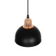 GLOBOSTAR® ΗUT 203-0145 Μοντέρνο Κρεμαστό Φωτιστικό Οροφής με Ντουί 1 x E27 AC 220-240V IP20 - Μάυρο & Χάλκινο - Μ18 x Π18 x Υ18cm GloboStar® ΗUT 203-0145 Μοντέρνο Κρεμαστό Φωτιστικό Καμπάνα Μονόφωτο 1 x E27 IP20 Μάυρο με Χρυσό Πλαστικό - Μ17.5 x Π17.5 x Υ80cm
