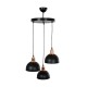 GloboStar® ΗUT 203-0146 Μοντέρνο Κρεμαστό Φωτιστικό Καμπάνα Τρίφωτο 3 x E27 IP20 Μαύρο με Χρυσό Πλαστικό - Μ40 x Π40 x Υ76cm GloboStar® ΗUT 203-0146 Μοντέρνο Κρεμαστό Φωτιστικό Καμπάνα Τρίφωτο 3 x E27 IP20 Μαύρο με Χρυσό Πλαστικό - Μ40 x Π40 x Υ76cm