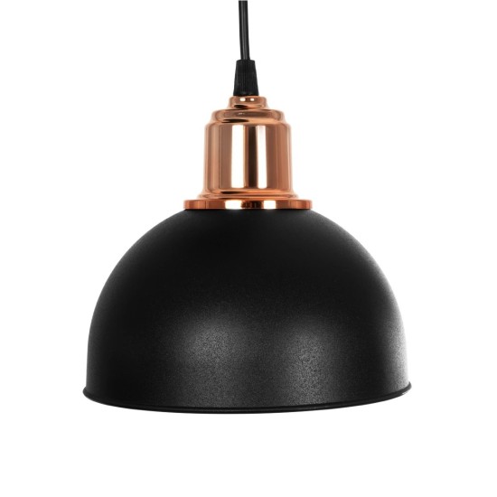 GloboStar® ΗUT 203-0146 Μοντέρνο Κρεμαστό Φωτιστικό Καμπάνα Τρίφωτο 3 x E27 IP20 Μαύρο με Χρυσό Πλαστικό - Μ40 x Π40 x Υ76cm GloboStar® ΗUT 203-0146 Μοντέρνο Κρεμαστό Φωτιστικό Καμπάνα Τρίφωτο 3 x E27 IP20 Μαύρο με Χρυσό Πλαστικό - Μ40 x Π40 x Υ76cm