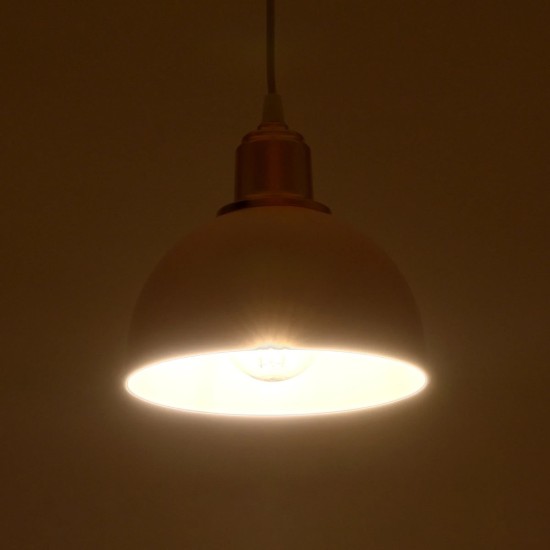 GLOBOSTAR® ΗUT 203-0147 Μοντέρνο Κρεμαστό Φωτιστικό Οροφής με Ντουί 1 x E27 AC 220-240V IP20 - Λευκό & Χρυσό - Μ18 x Π18 x Υ18cm GloboStar® ΗUT 203-0147 Μοντέρνο Κρεμαστό Φωτιστικό Καμπάνα Μονόφωτο 1 x E27 IP20 Λευκό με Χρυσό Πλαστικό - Μ17.5 x Π17.5 x Υ80cm