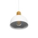 GLOBOSTAR® ΗUT 203-0147 Μοντέρνο Κρεμαστό Φωτιστικό Οροφής με Ντουί 1 x E27 AC 220-240V IP20 - Λευκό & Χρυσό - Μ18 x Π18 x Υ18cm GloboStar® ΗUT 203-0147 Μοντέρνο Κρεμαστό Φωτιστικό Καμπάνα Μονόφωτο 1 x E27 IP20 Λευκό με Χρυσό Πλαστικό - Μ17.5 x Π17.5 x Υ80cm