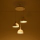 GloboStar® ΗUT 203-0148 Vintage Κρεμαστό Φωτιστικό Καμπάνα Τρίφωτο 3 x E27 IP20 Λευκό με Χρυσό Πλαστικό - Μ40 x Π40 x Υ76cm GloboStar® ΗUT 203-0148 Vintage Κρεμαστό Φωτιστικό Καμπάνα Τρίφωτο 3 x E27 IP20 Λευκό με Χρυσό Πλαστικό - Μ40 x Π40 x Υ76cm