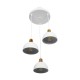 GloboStar® ΗUT 203-0148 Vintage Κρεμαστό Φωτιστικό Καμπάνα Τρίφωτο 3 x E27 IP20 Λευκό με Χρυσό Πλαστικό - Μ40 x Π40 x Υ76cm GloboStar® ΗUT 203-0148 Vintage Κρεμαστό Φωτιστικό Καμπάνα Τρίφωτο 3 x E27 IP20 Λευκό με Χρυσό Πλαστικό - Μ40 x Π40 x Υ76cm