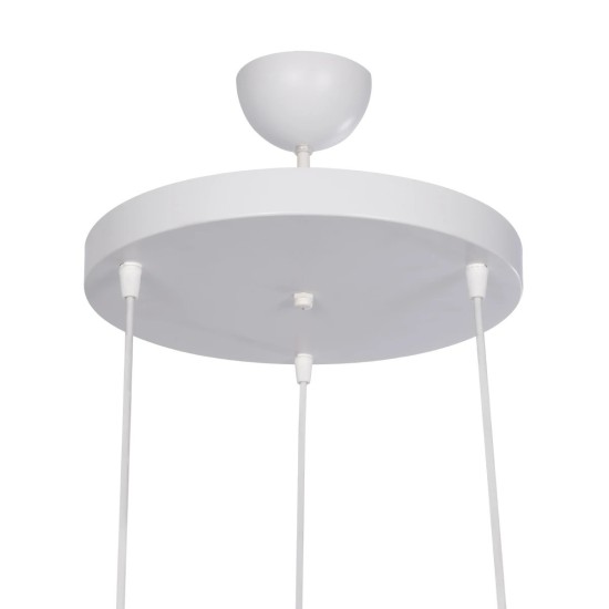 GloboStar® ΗUT 203-0148 Vintage Κρεμαστό Φωτιστικό Καμπάνα Τρίφωτο 3 x E27 IP20 Λευκό με Χρυσό Πλαστικό - Μ40 x Π40 x Υ76cm GloboStar® ΗUT 203-0148 Vintage Κρεμαστό Φωτιστικό Καμπάνα Τρίφωτο 3 x E27 IP20 Λευκό με Χρυσό Πλαστικό - Μ40 x Π40 x Υ76cm