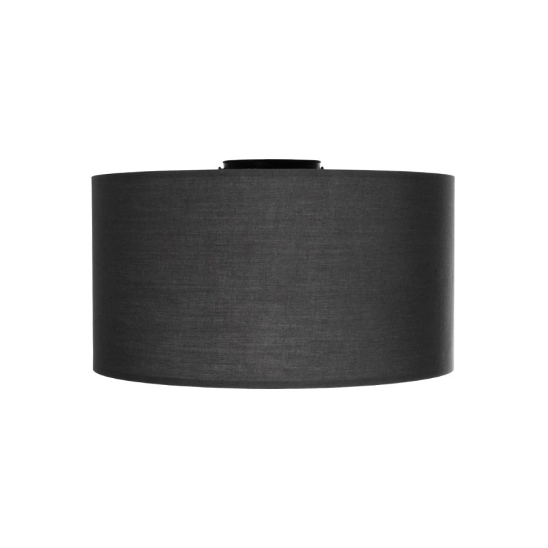 GloboStar® CILIO 203-0158 Μοντέρνο Φωτιστικό Οροφής Καπέλο Μονόφωτο 1 x E27 IP20 Γκρι Ύφασμα - Μ38 x Π30 x Υ21cm