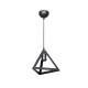 GLOBOSTAR® TRIANGLE 203-0159 Μοντέρνο Κρεμαστό Φωτιστικό Οροφής με Ντουί 1 x E27 AC 220-240V IP20 - Μάυρο - Μ24 x Π24 x Υ22cm GloboStar® TRIANGLE 203-0159 Μοντέρνο Κρεμαστό Φωτιστικό Καμπάνα Μονόφωτο 1 x E27 IP20 Μάυρο Πλαστικό - Μ24 x Π24 x Υ86cm