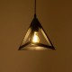 GLOBOSTAR® TRIANGLE 203-0159 Μοντέρνο Κρεμαστό Φωτιστικό Οροφής με Ντουί 1 x E27 AC 220-240V IP20 - Μάυρο - Μ24 x Π24 x Υ22cm GloboStar® TRIANGLE 203-0159 Μοντέρνο Κρεμαστό Φωτιστικό Καμπάνα Μονόφωτο 1 x E27 IP20 Μάυρο Πλαστικό - Μ24 x Π24 x Υ86cm