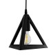 GloboStar® TRIANGLE 203-0160 Μοντέρνο Κρεμαστό Φωτιστικό Καμπάνα Τρίφωτο 3 x E27 IP20 Μαύρο Πλαστικό - Μ50 x Π50 x Υ80cm GloboStar® TRIANGLE 203-0160 Μοντέρνο Κρεμαστό Φωτιστικό Καμπάνα Τρίφωτο 3 x E27 IP20 Μαύρο Πλαστικό - Μ50 x Π50 x Υ80cm