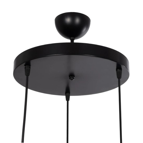 GloboStar® TRIANGLE 203-0160 Μοντέρνο Κρεμαστό Φωτιστικό Καμπάνα Τρίφωτο 3 x E27 IP20 Μαύρο Πλαστικό - Μ50 x Π50 x Υ80cm GloboStar® TRIANGLE 203-0160 Μοντέρνο Κρεμαστό Φωτιστικό Καμπάνα Τρίφωτο 3 x E27 IP20 Μαύρο Πλαστικό - Μ50 x Π50 x Υ80cm