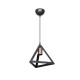 GLOBOSTAR® TRIANGLE 203-0161 Μοντέρνο Κρεμαστό Φωτιστικό Οροφής με Ντουί 1 x E27 AC 220-240V IP20 - Μάυρο & Χάλκινο - Μ24 x Π24 x Υ22cm GloboStar® TRIANGLE 203-0161 Μοντέρνο Κρεμαστό Φωτιστικό Καμπάνα Μονόφωτο 1 x E27 IP20 Μάυρο με Χρυσό Πλαστικό - Μ24 x Π24 x Υ86cm