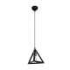 GLOBOSTAR® TRIANGLE 203-0161 Μοντέρνο Κρεμαστό Φωτιστικό Οροφής με Ντουί 1 x E27 AC 220-240V IP20 - Μάυρο & Χάλκινο - Μ24 x Π24 x Υ22cm GloboStar® TRIANGLE 203-0161 Μοντέρνο Κρεμαστό Φωτιστικό Καμπάνα Μονόφωτο 1 x E27 IP20 Μάυρο με Χρυσό Πλαστικό - Μ24 x Π24 x Υ86cm