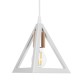 GloboStar® TRIANGLE 203-0166 Μοντέρνο Κρεμαστό Φωτιστικό Καμπάνα Τρίφωτο 3 x E27 IP20 Λευκό με Χρυσό Πλαστικό - Μ50 x Π50 x Υ80cm GloboStar® TRIANGLE 203-0166 Μοντέρνο Κρεμαστό Φωτιστικό Καμπάνα Τρίφωτο 3 x E27 IP20 Λευκό με Χρυσό Πλαστικό - Μ50 x Π50 x Υ80cm