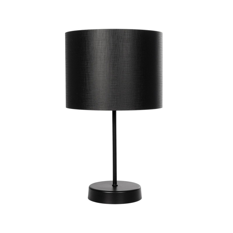 GloboStar® WIZ 203-0178 Μοντέρνο Επιτραπέζιο Φωτιστικό Μονόφωτο 1 x E27 IP20 Μαύρο Μέταλλο Με Μαύρο Καπέλο- Μ22 x Π22 x Υ36.5cm