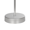 GloboStar® WIZ 203-0179 Μοντέρνο Επιτραπέζιο Φωτιστικό Μονόφωτο 1 x E27 IP20 Ασημί Μέταλλο Με Γκρι Καπέλο- Μ22 x Π22 x Υ36.5cm