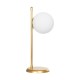 GloboStar® GLOBUS 203-0182 Μοντέρνο Επιτραπέζιο Φωτιστικό Μονόφωτο 1 x E27 IP20 Χρυσο Μέταλλο με Γαλακτερή Γυάλινη Μπάλα- Μ21 x Π16.5 x Υ45cm GloboStar® GLOBUS 203-0182 Μοντέρνο Επιτραπέζιο Φωτιστικό Μονόφωτο 1 x E27 IP20 Χρυσο Μέταλλο με Γαλακτερή Γυάλινη Μπάλα- Μ21 x Π16.5 x Υ45cm
