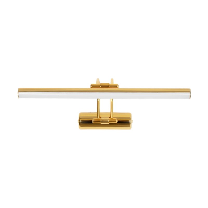 GloboStar® REFINE 203-0185 Φωτιστικό Τοίχου - Απλίκα LED 7W 640lm 120° AC 220-240V IP44 Θερμό Λευκό 2700K Χρυσό - Μ35 x Π25 x Υ9cm - 2 Xρόνια Εγγύηση