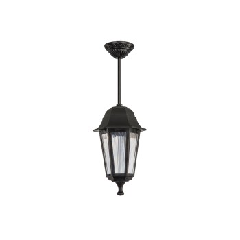 GLOBOSTAR® VITRO 203-0189 Vintage Φωτιστικό Οροφής με Ντουί 1 x E27 AC 220-240V IP44 - Μαύρο - Μ17 x Π17 x Υ28cm