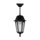 GloboStar® VITRO 203-0189 Vintage Κρεμαστό Φωτιστικό Φαναράκι Μονόφωτο 1 x E27 IP44 Μαύρο Πλαστικό Σώμα - Μ16 x Π16 x Υ48cm