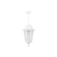 GloboStar® VITRO 203-0199 Vintage Κρεμαστό Φωτιστικό Φαναράκι Μονόφωτο 1 x E27 IP44 Λευκό Πλαστικό - Μ16 x Π16 x Υ48cm