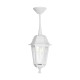 GloboStar® VITRO 203-0199 Vintage Κρεμαστό Φωτιστικό Φαναράκι Μονόφωτο 1 x E27 IP44 Λευκό Πλαστικό - Μ16 x Π16 x Υ48cm