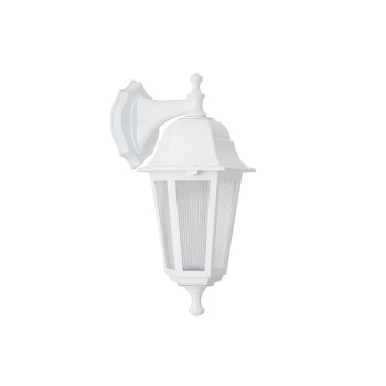 GLOBOSTAR® VITRO 203-0201 Vintage Φωτιστικό Τοίχου - Απλίκα με Ντουί 1 x E27 AC 220-240V IP44 - Λευκό - Μ17 x Π20 x Υ36cm