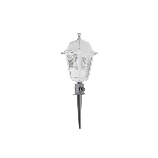 GloboStar® VITRO 203-0203 Vintage Καρφωτό Φωτιστικό Φαναράκι Μονόφωτο 1 x E27 IP44 Λευκό & Διάφανο Πλαστικό - Μ17 x Π17 x Υ55cm GloboStar® VITRO 203-0203 Vintage Καρφωτό Φωτιστικό Φαναράκι Μονόφωτο 1 x E27 IP44 Λευκό & Διάφανο Πλαστικό - Μ16 x Π16 x Υ51cm