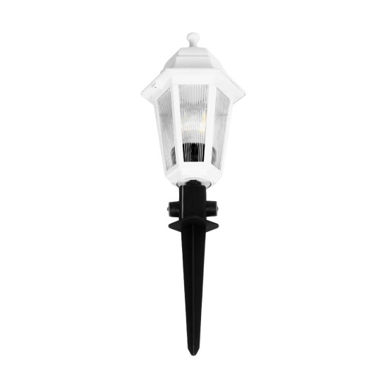 GloboStar® VITRO 203-0203 Vintage Καρφωτό Φωτιστικό Φαναράκι Μονόφωτο 1 x E27 IP44 Λευκό & Διάφανο Πλαστικό - Μ17 x Π17 x Υ55cm GloboStar® VITRO 203-0203 Vintage Καρφωτό Φωτιστικό Φαναράκι Μονόφωτο 1 x E27 IP44 Λευκό & Διάφανο Πλαστικό - Μ16 x Π16 x Υ51cm