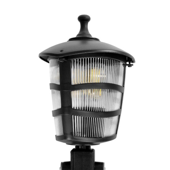 GloboStar® ZARDIN 203-0208 Vintage Καρφωτό Φωτιστικό Φαναράκι Μονόφωτο 1 x E27 IP44 Μαύρο Πλαστικό Σώμα - Μ17 x Π17 x Υ45cm GloboStar® ZARDIN 203-0208 Vintage Καρφωτό Φωτιστικό Φαναράκι Μονόφωτο 1 x E27 IP44 Μαύρο Πλαστικό Σώμα - Μ17 x Π17 x Υ45cm