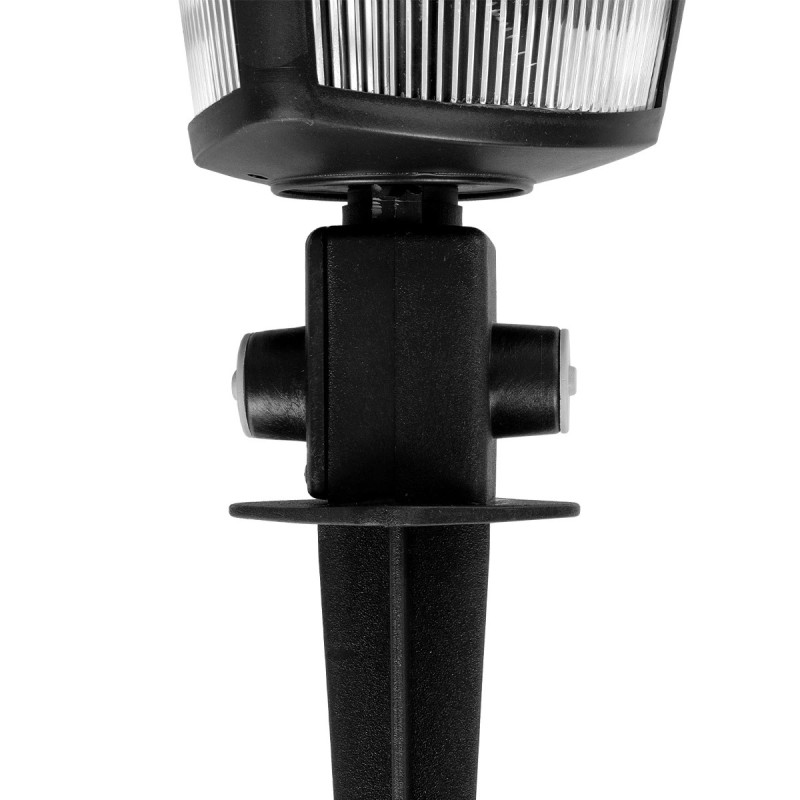 GloboStar® ZARDIN 203-0208 Vintage Καρφωτό Φωτιστικό Φαναράκι Μονόφωτο 1 x E27 IP44 Μαύρο Πλαστικό Σώμα - Μ17 x Π17 x Υ45cm