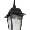 GloboStar® SOLME 203-0209 Vintage Κρεμαστό Φωτιστικό Φαναράκι Μονόφωτο 1 x E27 IP44 Μαύρο Πλαστικό Σώμα - Μ15 x Π15 x Υ50cm
