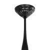 GloboStar® SOLME 203-0209 Vintage Κρεμαστό Φωτιστικό Φαναράκι Μονόφωτο 1 x E27 IP44 Μαύρο Πλαστικό Σώμα - Μ15 x Π15 x Υ50cm