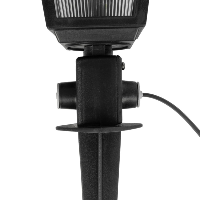 GloboStar® SOLME 203-0213 Vintage Καρφωτό Φωτιστικό Φαναράκι Μονόφωτο 1 x E27 IP44 Μαύρο Πλαστικό Σώμα - Μ15 x Π15 x Υ50cm