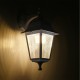 GloboStar® SOLME 203-0221 Vintage Επιτοίχιο Φωτιστικό Φαναράκι Μονόφωτο 1 x E27 IP44 Λευκό Πλαστικό - Μ19 x Π15 x Υ35cm