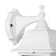 GloboStar® SOLME 203-0221 Vintage Επιτοίχιο Φωτιστικό Φαναράκι Μονόφωτο 1 x E27 IP44 Λευκό Πλαστικό - Μ19 x Π15 x Υ35cm