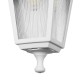 GloboStar® SOLME 203-0221 Vintage Επιτοίχιο Φωτιστικό Φαναράκι Μονόφωτο 1 x E27 IP44 Λευκό Πλαστικό - Μ19 x Π15 x Υ35cm