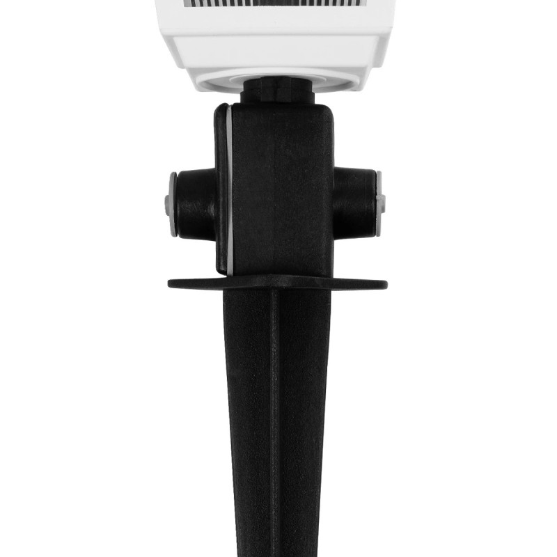 GloboStar® SOLME 203-0223 Vintage Καρφωτό Φωτιστικό Φαναράκι Μονόφωτο 1 x E27 IP44 Λευκό & Διάφανο Πλαστικό - Μ15 x Π15 x Υ45cm