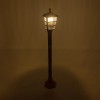 GloboStar® ZARDIN 203-0227 Vintage Επιδαπέδιο Φωτιστικό Φαναράκι Μονόφωτο 1 x E27 IP44 Χάλκινο Πλαστικό Σώμα - Μ17 x Π17 x Υ100cm