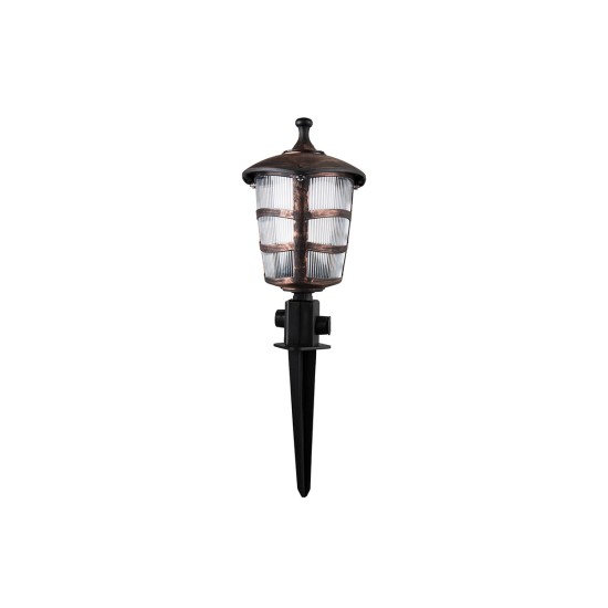 GloboStar® ZARDIN 203-0228 Vintage Καρφωτό Φωτιστικό Φαναράκι Μονόφωτο 1 x E27 IP44 Χάλκινο Πλαστικό Σώμα - Μ17 x Π17 x Υ45cm GloboStar® ZARDIN 203-0228 Vintage Καρφωτό Φωτιστικό Φαναράκι Μονόφωτο 1 x E27 IP44 Χάλκινο Πλαστικό Σώμα - Μ17 x Π17 x Υ45cm