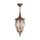 GloboStar® VERDI 203-0234 Vintage Κρεμαστό Φωτιστικό Φαναράκι Μονόφωτο 1 x E27 IP44 Χάλκινο Πλαστικό Σώμα - Μ17 x Π17 x Υ47cm GloboStar® VERDI 203-0234 Vintage Κρεμαστό Φωτιστικό Φαναράκι Μονόφωτο 1 x E27 IP44 Χάλκινο Πλαστικό Σώμα - Μ17 x Π17 x Υ47cm