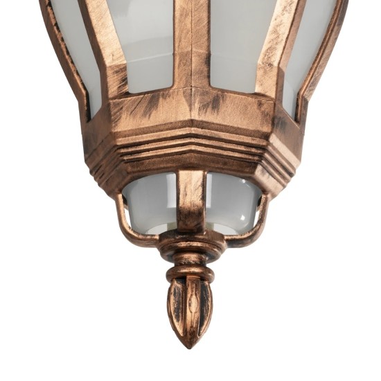 GloboStar® VERDI 203-0234 Vintage Κρεμαστό Φωτιστικό Φαναράκι Μονόφωτο 1 x E27 IP44 Χάλκινο Πλαστικό Σώμα - Μ17 x Π17 x Υ47cm GloboStar® VERDI 203-0234 Vintage Κρεμαστό Φωτιστικό Φαναράκι Μονόφωτο 1 x E27 IP44 Χάλκινο Πλαστικό Σώμα - Μ17 x Π17 x Υ47cm