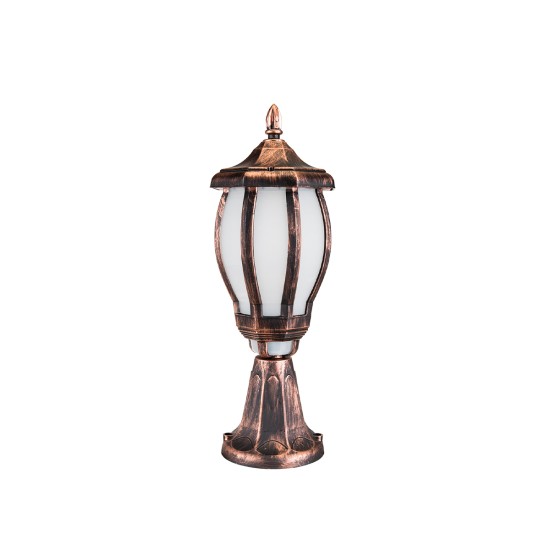 GloboStar® VERDI 203-0235 Vintage Επιδαπέδιο Φωτιστικό Φαναράκι Μονόφωτο 1 x E27 IP44 Χάλκινο Πλαστικό Σώμα - Μ17 x Π17 x Υ47cm GloboStar® VERDI 203-0235 Vintage Επιδαπέδιο Φωτιστικό Φαναράκι Μονόφωτο 1 x E27 IP44 Χάλκινο Πλαστικό Σώμα - Μ17 x Π17 x Υ47cm