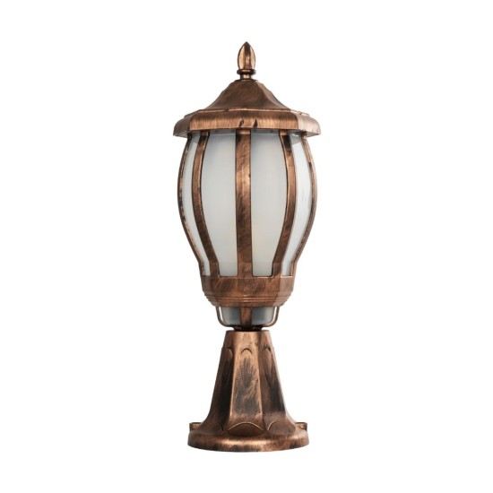 GloboStar® VERDI 203-0235 Vintage Επιδαπέδιο Φωτιστικό Φαναράκι Μονόφωτο 1 x E27 IP44 Χάλκινο Πλαστικό Σώμα - Μ17 x Π17 x Υ47cm GloboStar® VERDI 203-0235 Vintage Επιδαπέδιο Φωτιστικό Φαναράκι Μονόφωτο 1 x E27 IP44 Χάλκινο Πλαστικό Σώμα - Μ17 x Π17 x Υ47cm