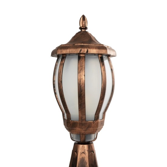 GloboStar® VERDI 203-0235 Vintage Επιδαπέδιο Φωτιστικό Φαναράκι Μονόφωτο 1 x E27 IP44 Χάλκινο Πλαστικό Σώμα - Μ17 x Π17 x Υ47cm GloboStar® VERDI 203-0235 Vintage Επιδαπέδιο Φωτιστικό Φαναράκι Μονόφωτο 1 x E27 IP44 Χάλκινο Πλαστικό Σώμα - Μ17 x Π17 x Υ47cm