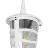 GloboStar® ZARDIN 203-0237 Vintage Κρεμαστό Φωτιστικό Φαναράκι Μονόφωτο 1 x E27 IP44 Λευκό Πλαστικό Σώμα - Μ17 x Π17 x Υ42cm