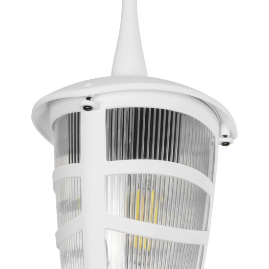 GloboStar® ZARDIN 203-0237 Vintage Κρεμαστό Φωτιστικό Φαναράκι Μονόφωτο 1 x E27 IP44 Λευκό Πλαστικό Σώμα - Μ17 x Π17 x Υ42cm GloboStar® ZARDIN 203-0237 Vintage Κρεμαστό Φωτιστικό Φαναράκι Μονόφωτο 1 x E27 IP44 Λευκό Πλαστικό Σώμα - Μ17 x Π17 x Υ42cm