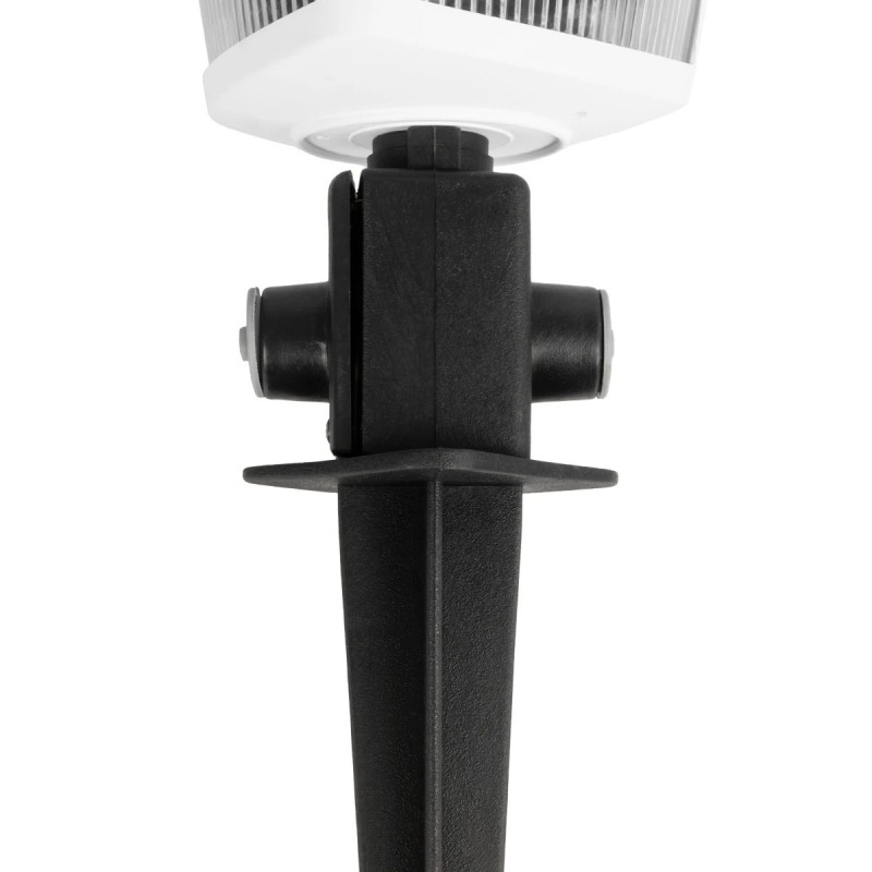 GloboStar® ZARDIN 203-0241 Vintage Καρφωτό Φωτιστικό Φαναράκι Μονόφωτο 1 x E27 IP44 Λευκό Πλαστικό Σώμα - Μ16 x Π16 x Υ51cm