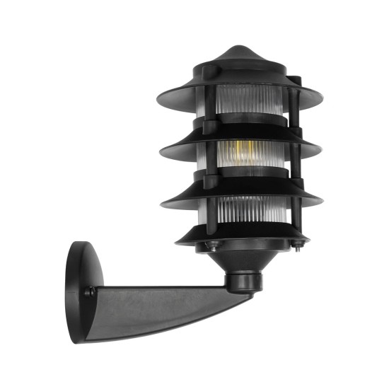 GloboStar® LANTERNA 203-0244 Μοντέρνο Επιτοίχιο Φωτιστικό Φαναράκι Μονόφωτο 1 x E27 IP44 Μαύρο Πλαστικό Σώμα - Μ24 x Π16 x Υ27.5cm GloboStar® LANTERNA 203-0244 Μοντέρνο Επιτοίχιο Φωτιστικό Φαναράκι Μονόφωτο 1 x E27 IP44 Μαύρο Πλαστικό Σώμα - Μ24 x Π16 x Υ27.5cm